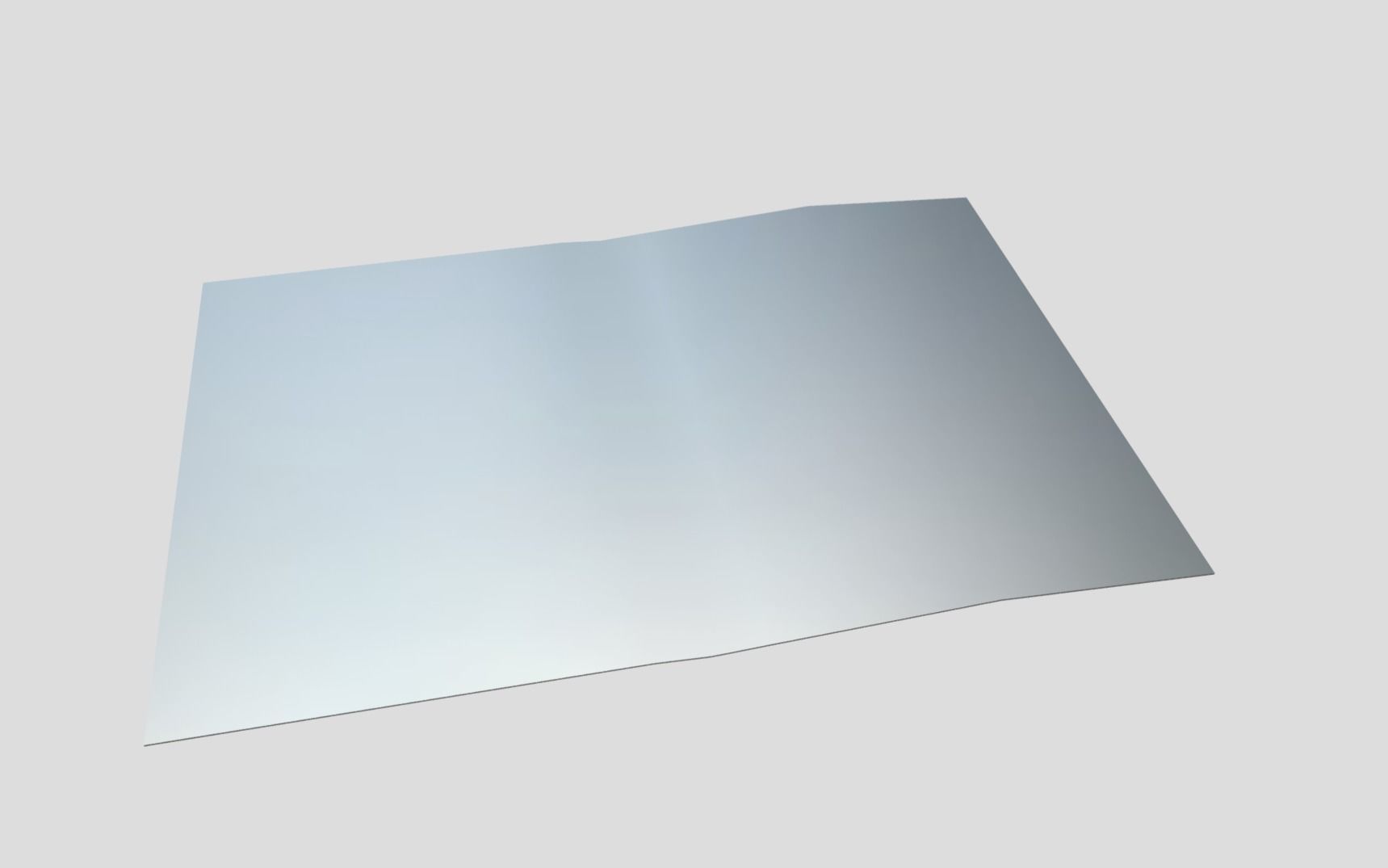 Blank Paper Low-poly 3D model_8