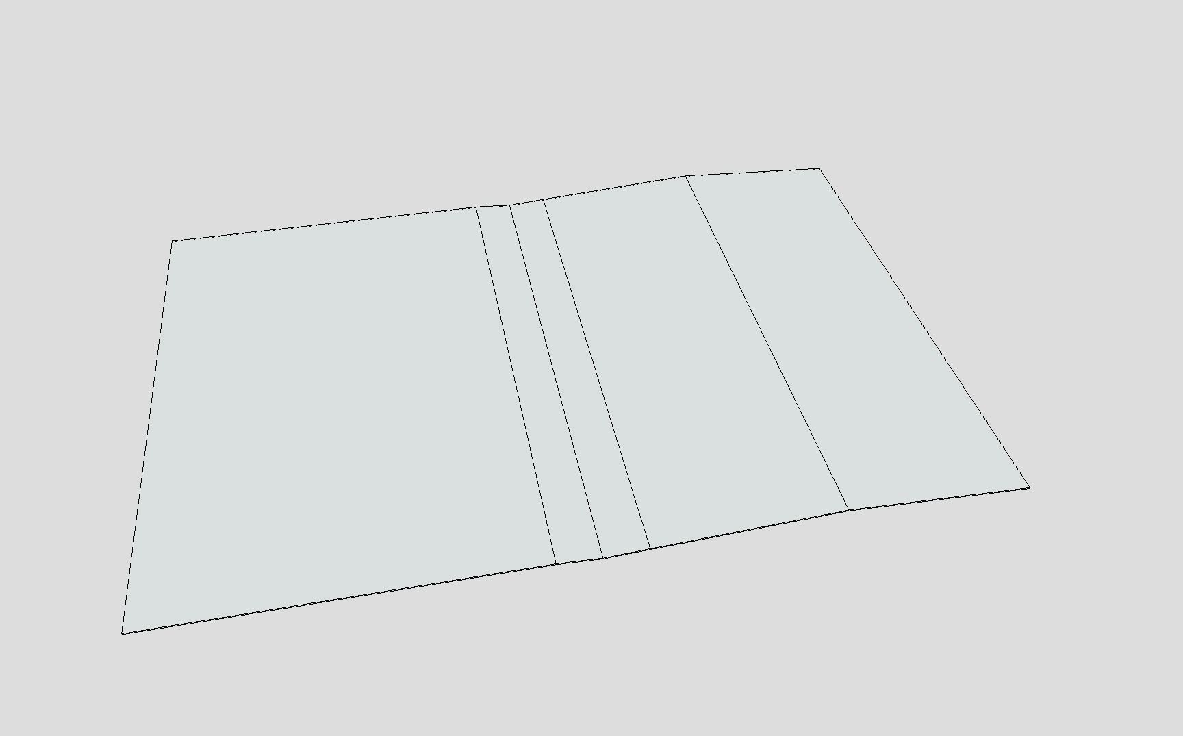 Blank Paper Low-poly 3D model_7