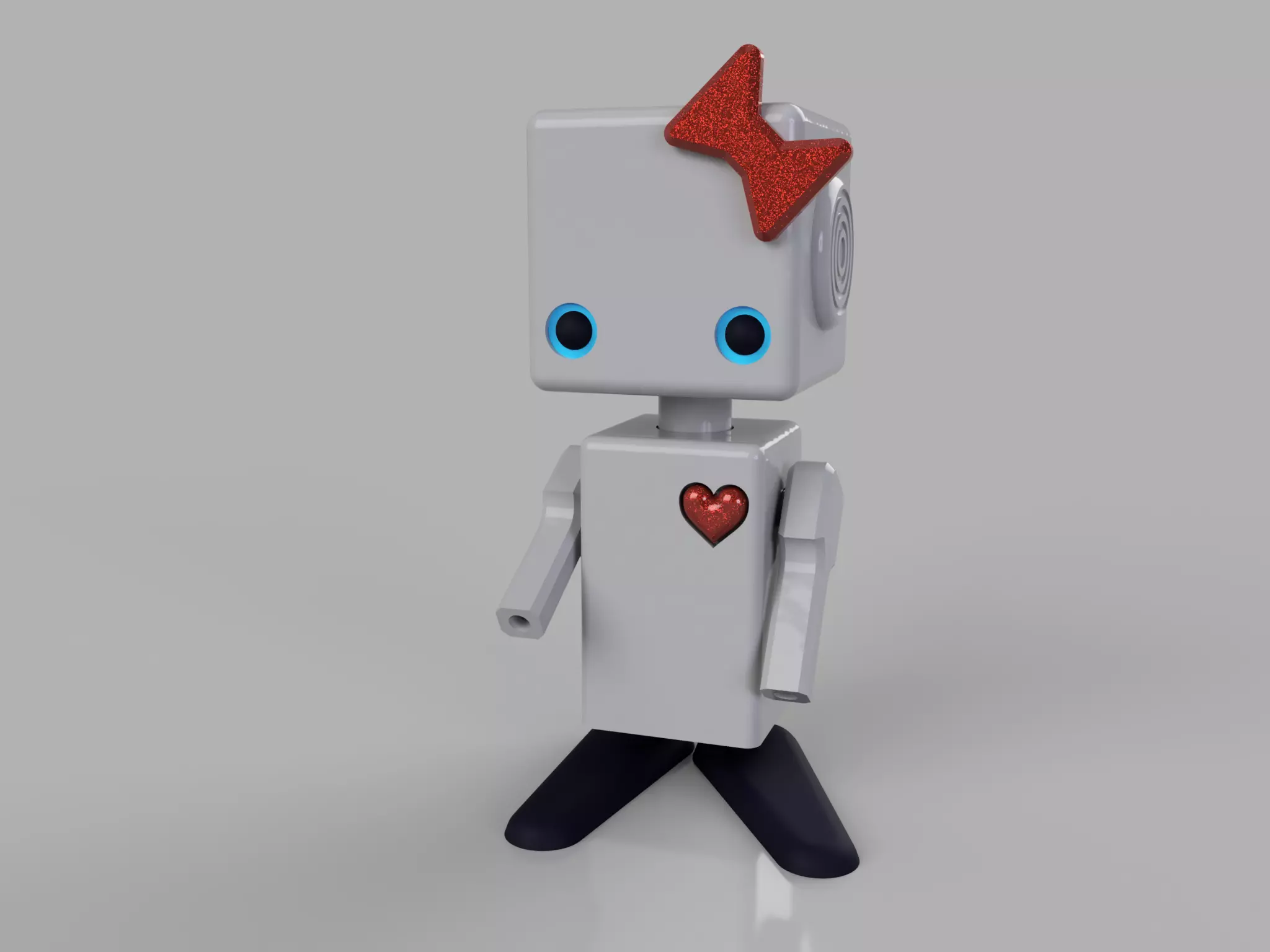 cute robot scifi 3D print model_0