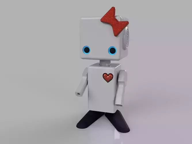 cute robot scifi 3D print model