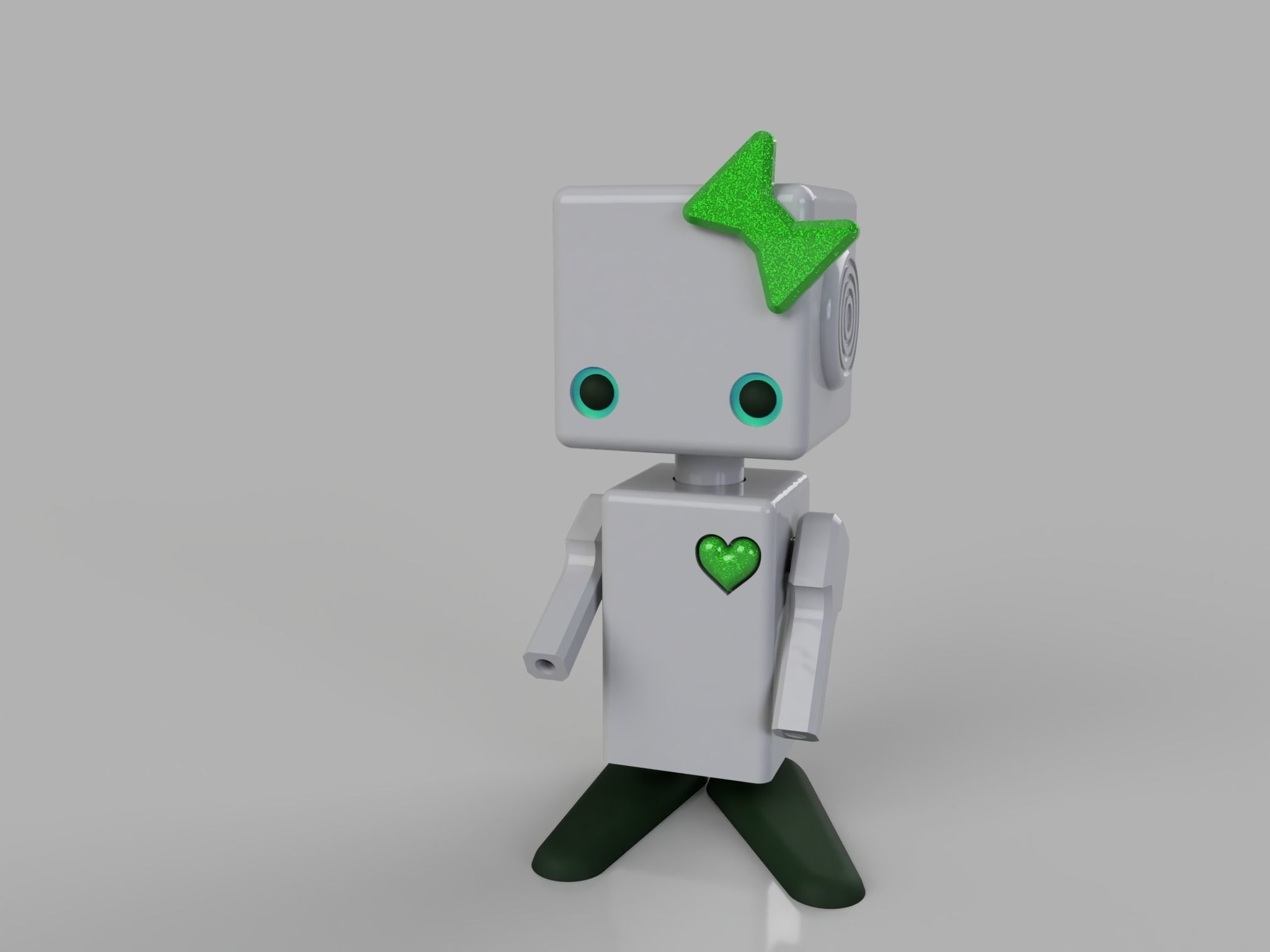cute robot scifi 3D print model_1