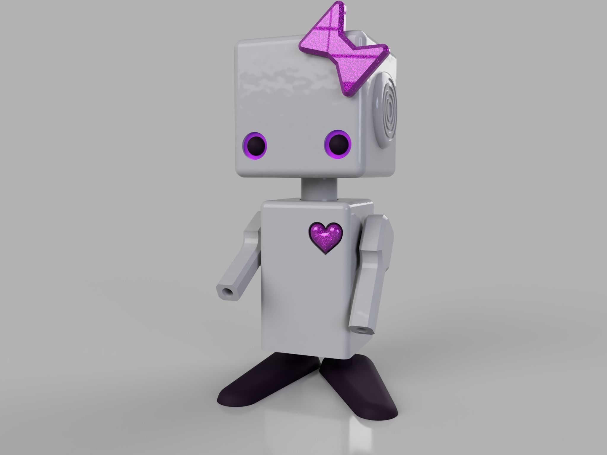 cute robot scifi 3D print model_2