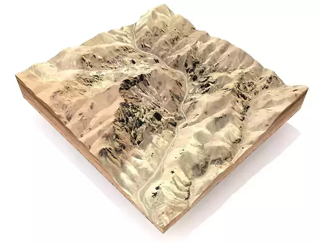 Mountain landscape 3D model