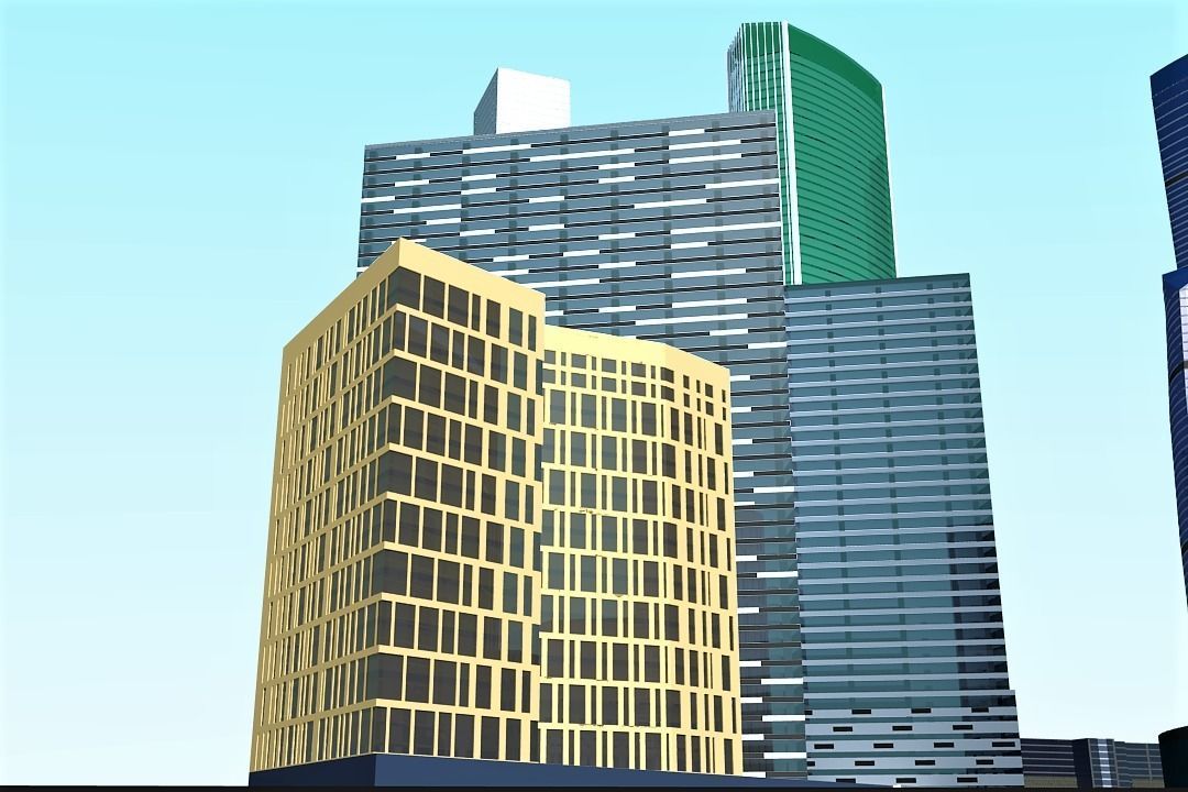 MoscowCity Low-poly 3D model_20