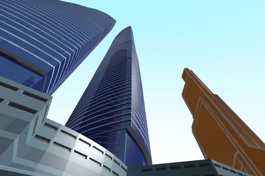 MoscowCity Low-poly 3D model_18