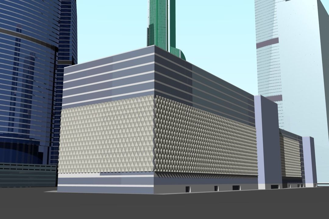 MoscowCity Low-poly 3D model_3