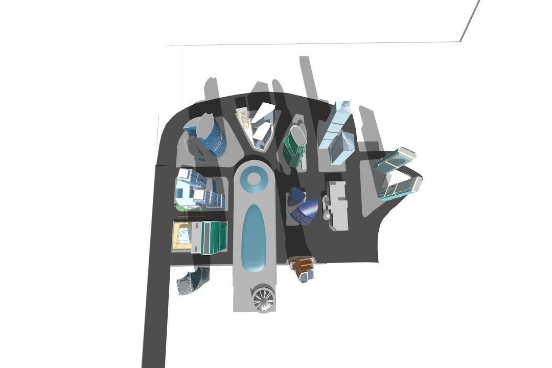 MoscowCity Low-poly 3D model_7