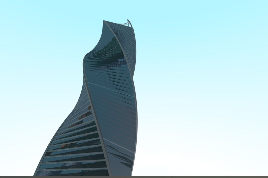 MoscowCity Low-poly 3D model_16