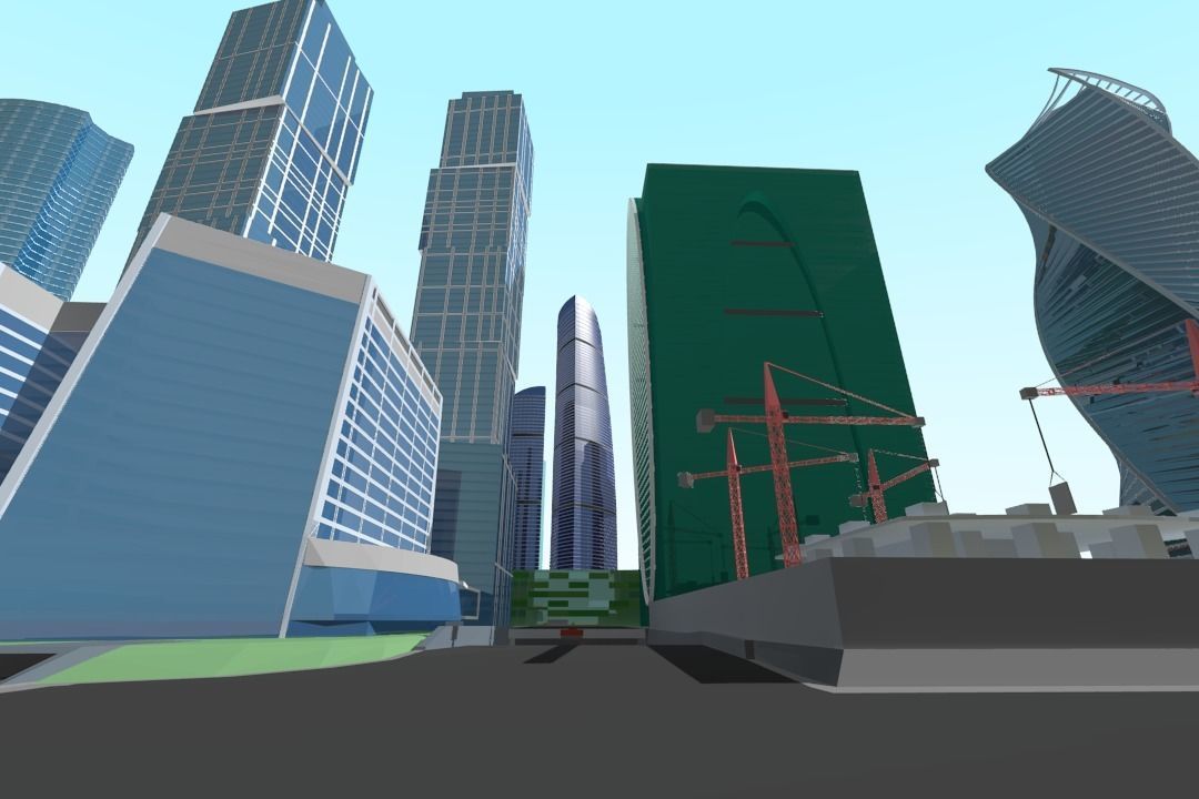 MoscowCity Low-poly 3D model_17