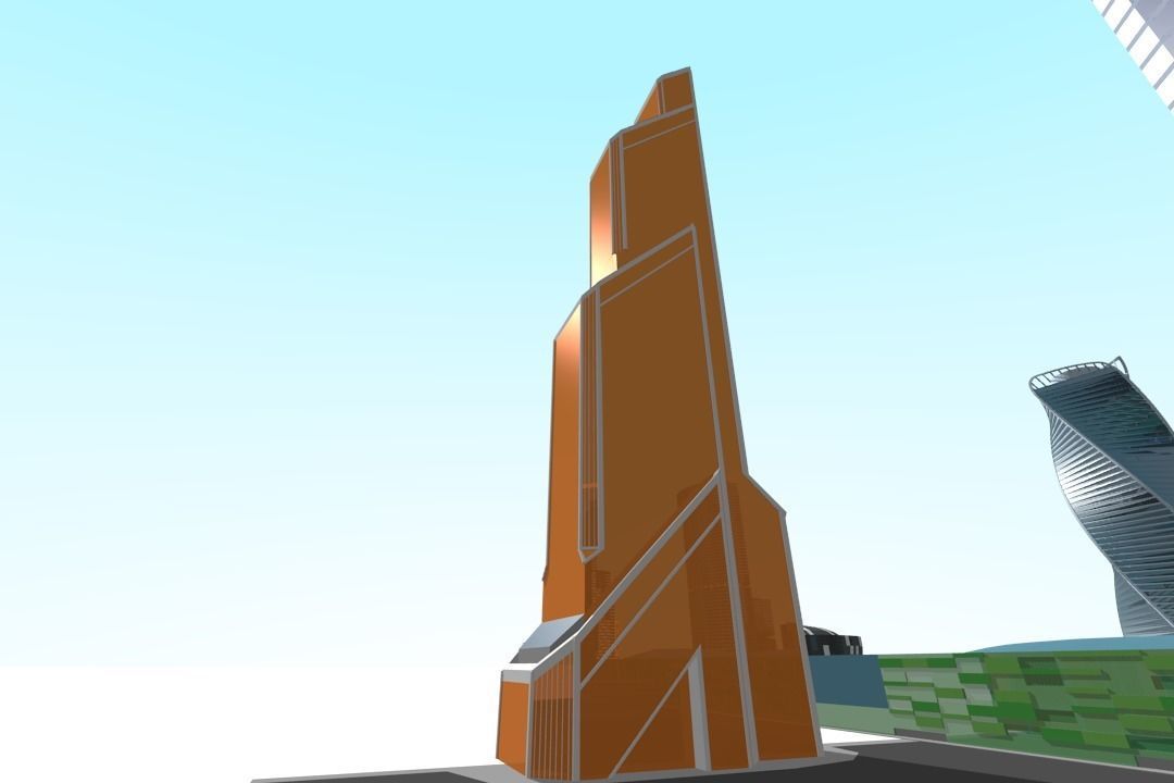 MoscowCity Low-poly 3D model_6