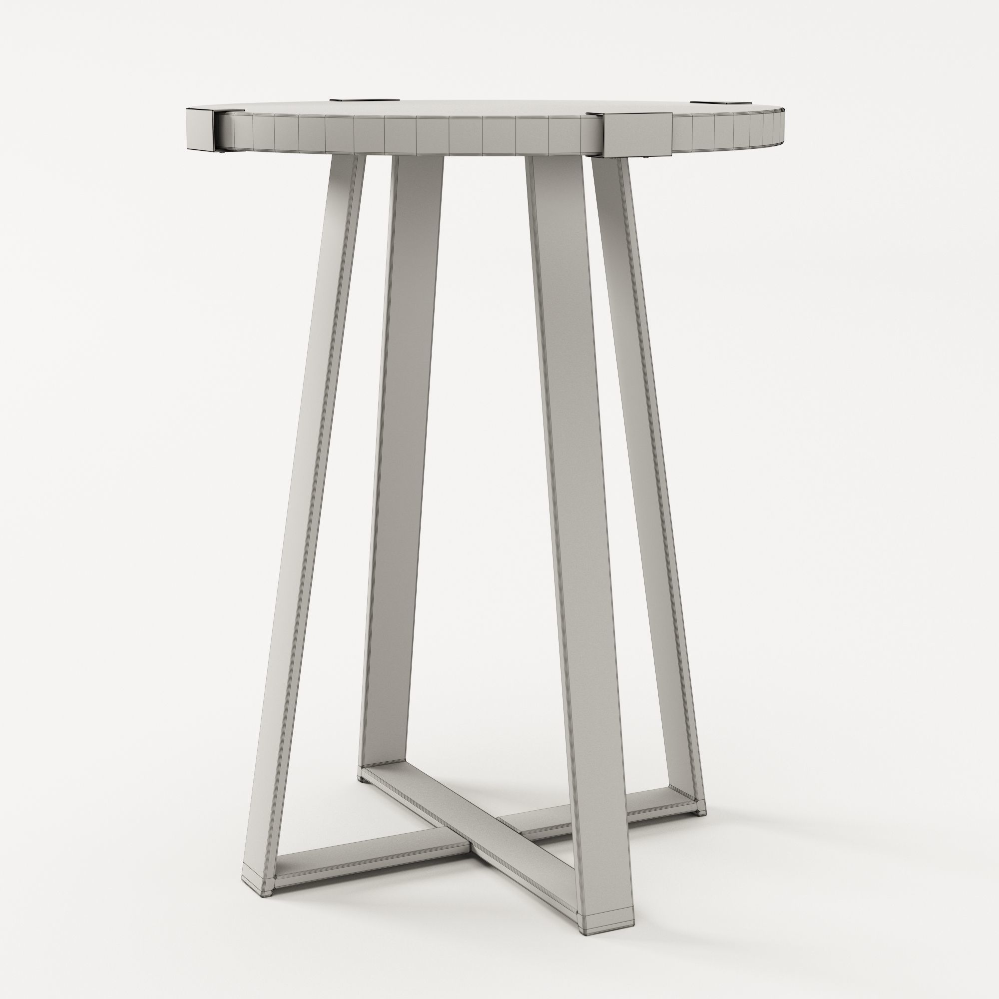 Metal Wrap Side Table 3D model_2
