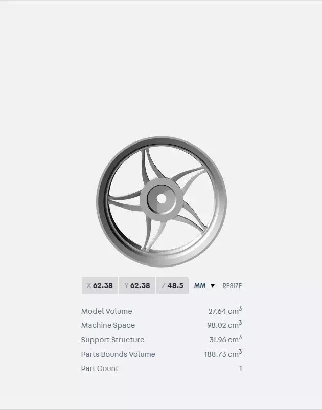 PRINT FILE Twisted Star Wheel RC Wheel 3D print model_0