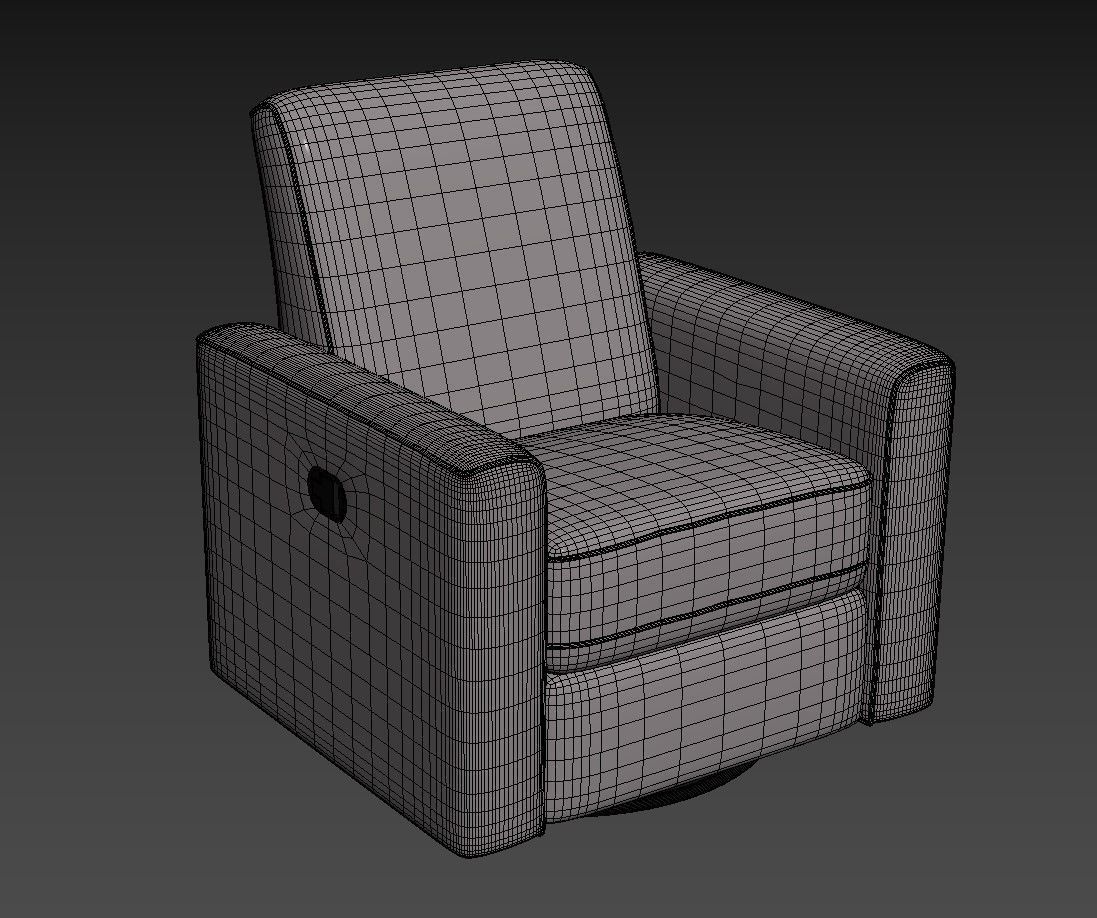 WESTWOOD ASPEN POWER SWIVEL GLIDER RECLINER 3D model_7