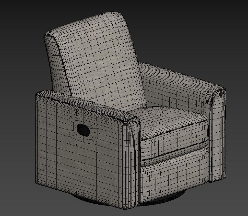 WESTWOOD ASPEN POWER SWIVEL GLIDER RECLINER 3D model_5