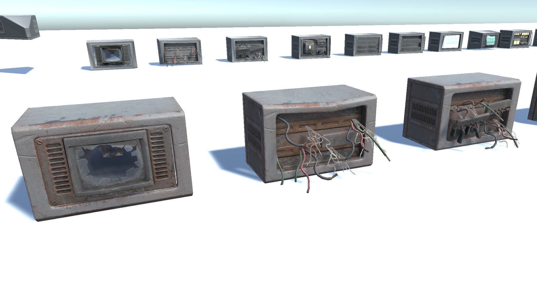 Switchboard pack Low-poly 3D model_15