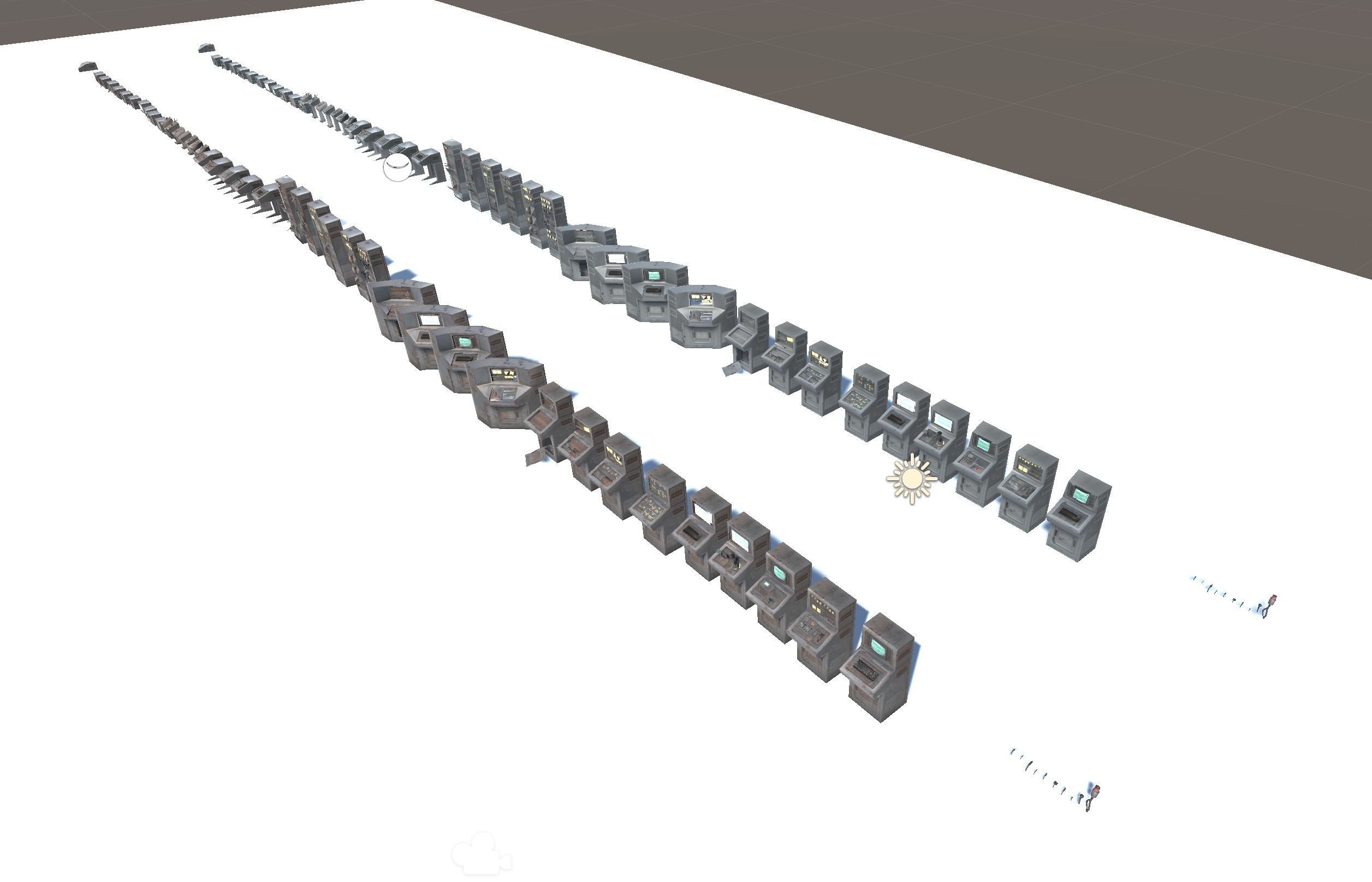 Switchboard pack Low-poly 3D model_5