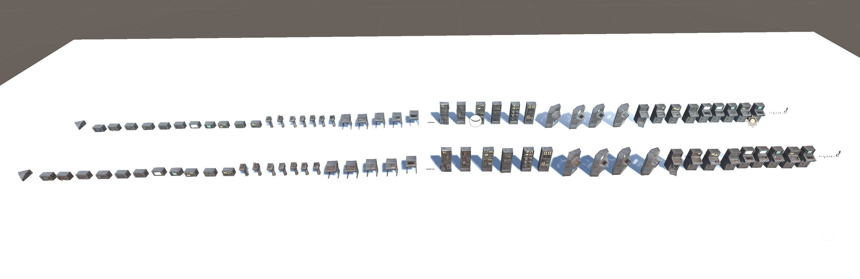 Switchboard pack Low-poly 3D model_6