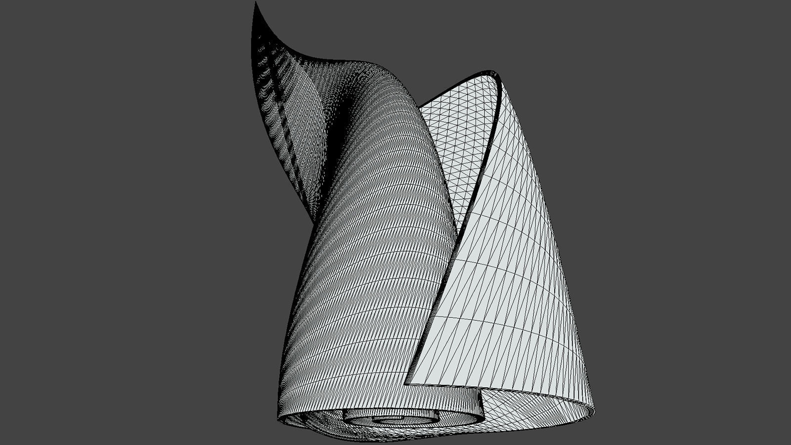 Weird Building Crystal Hex 3D model_7