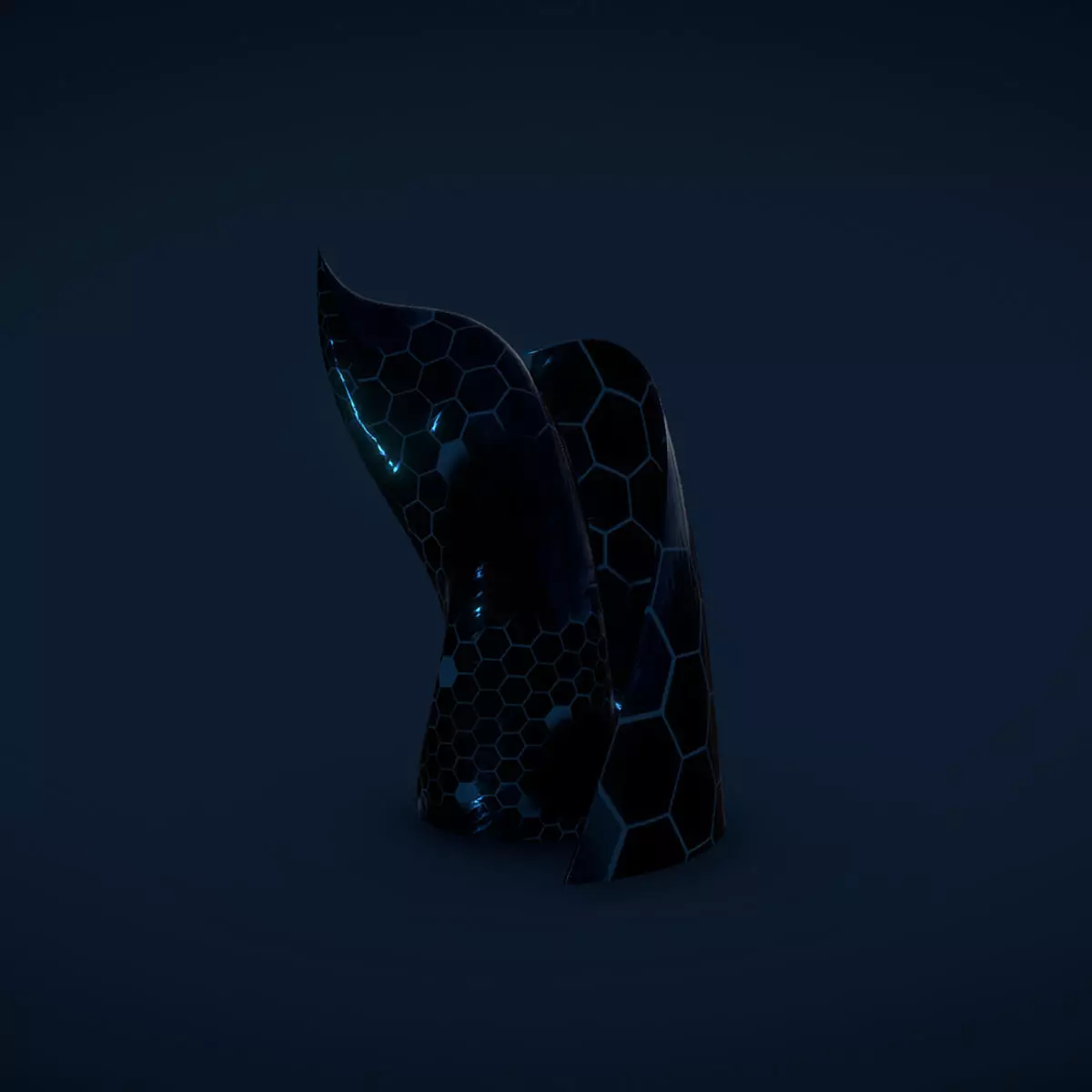 Weird Building Crystal Hex 3D model_0