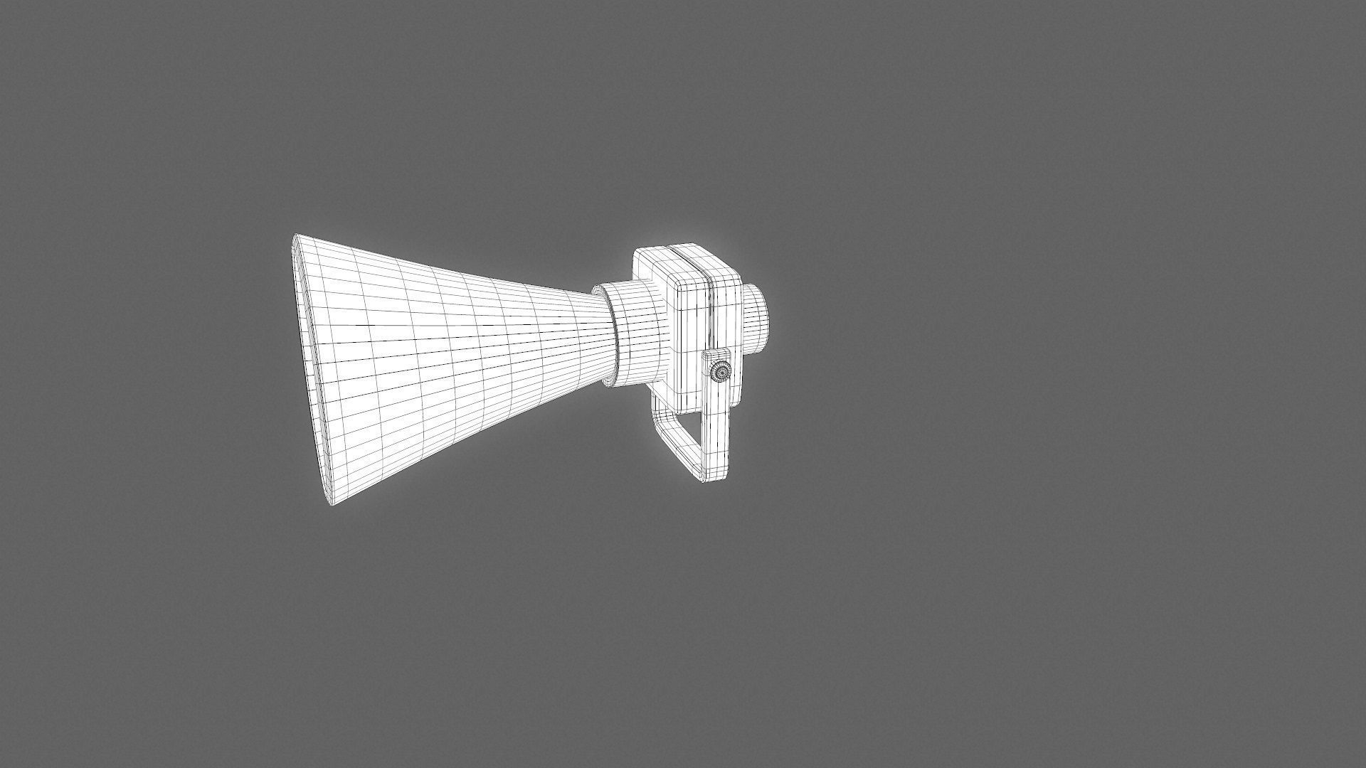 Vintage Alarm Siren Low-poly 3D model_11