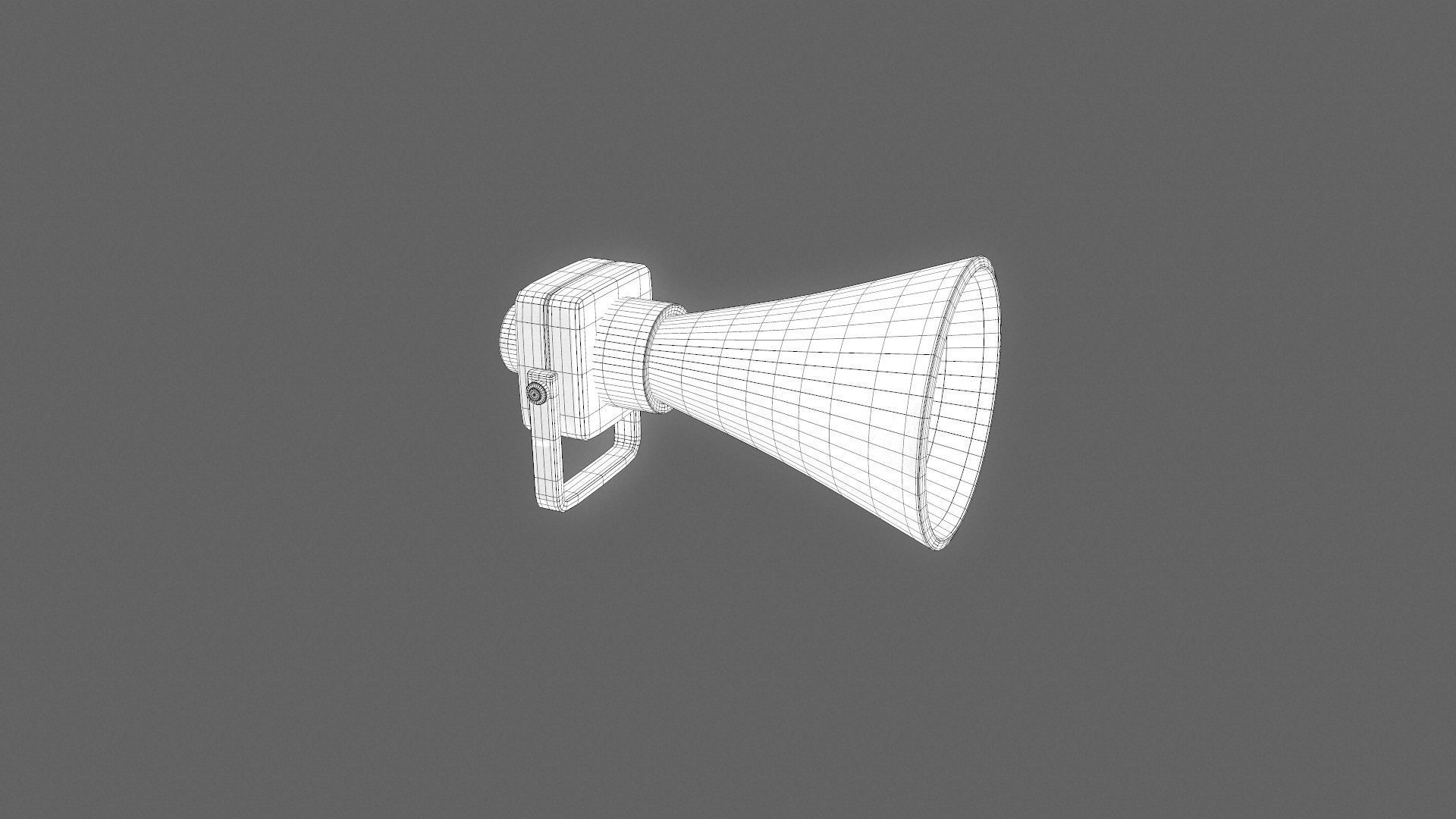 Vintage Alarm Siren Low-poly 3D model_10