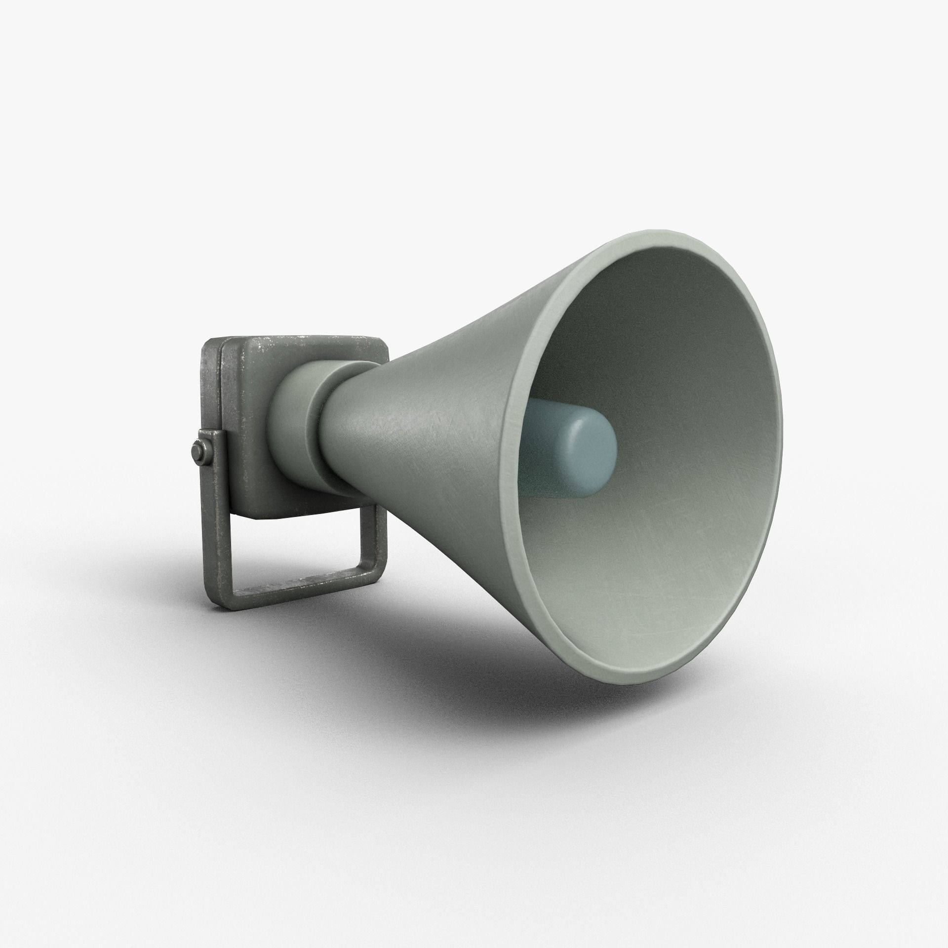 Vintage Alarm Siren Low-poly 3D model_1