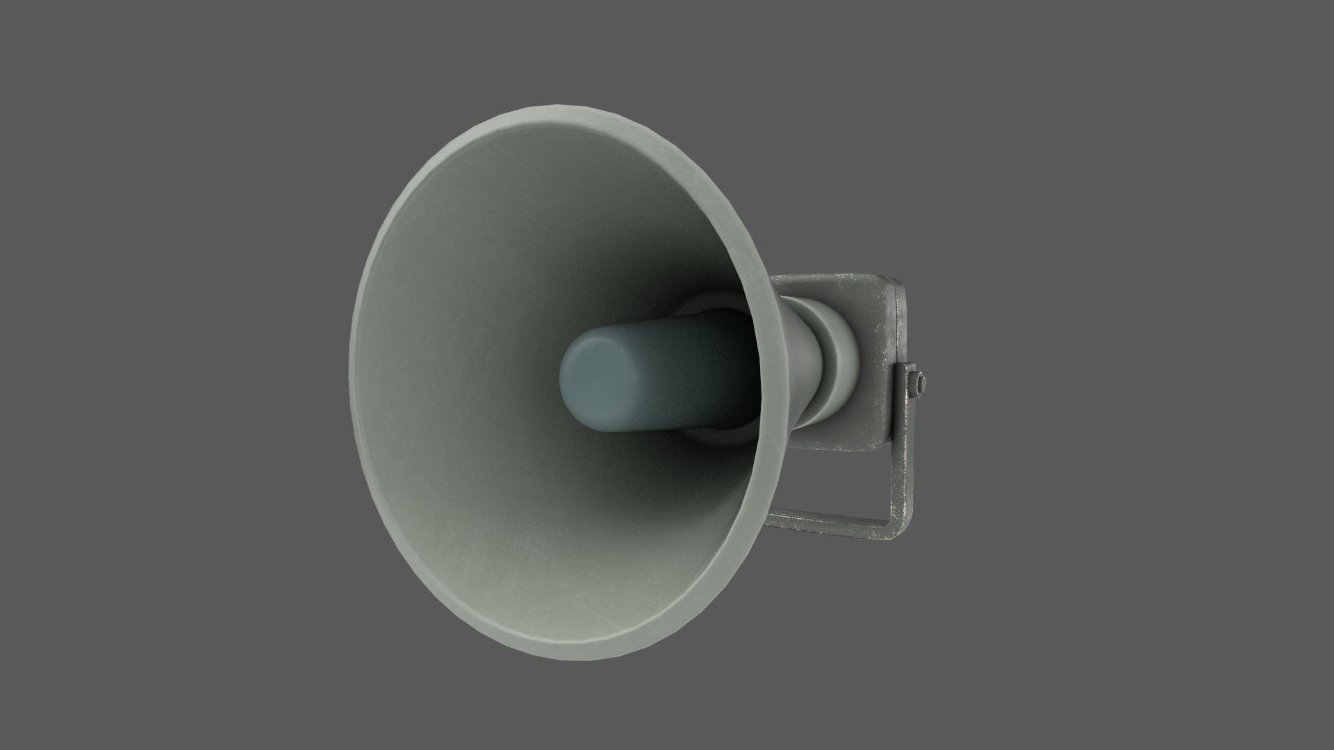 Vintage Alarm Siren Low-poly 3D model_6