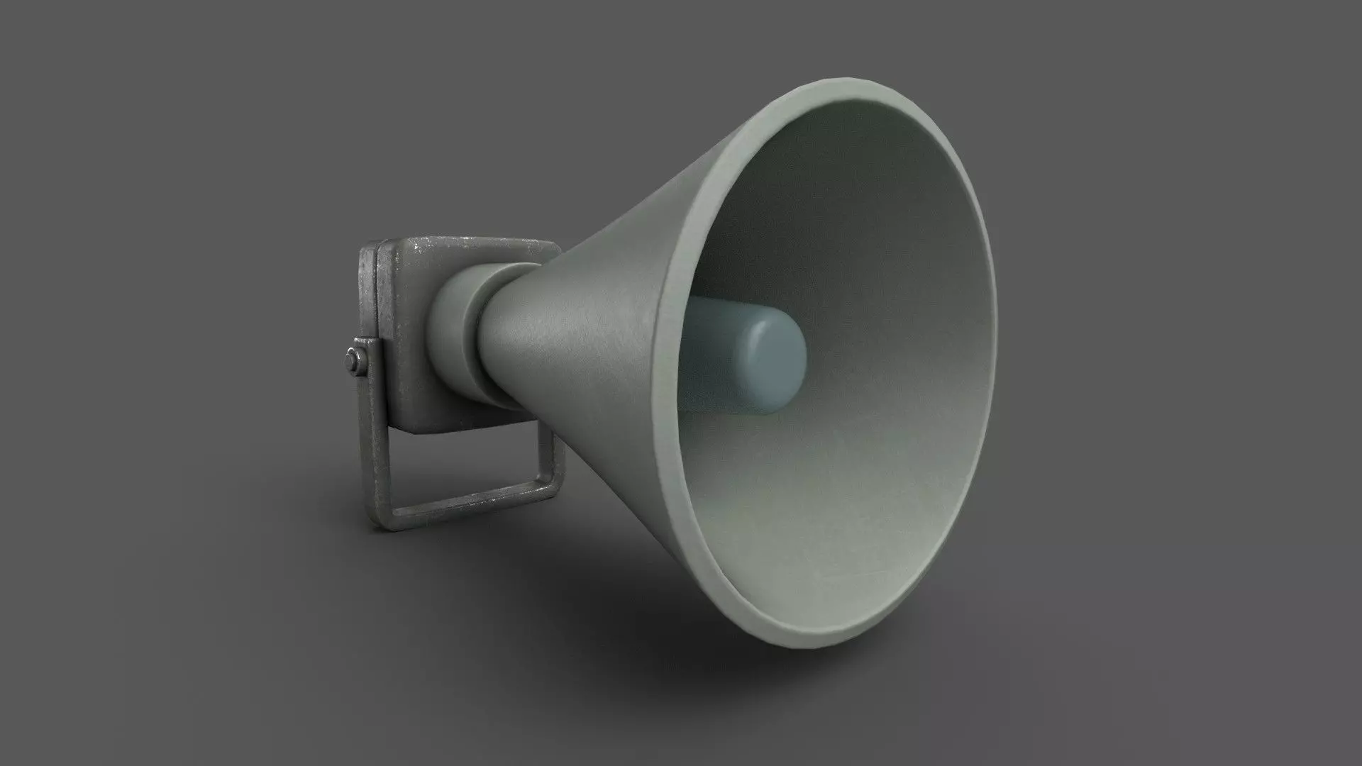 Vintage Alarm Siren Low-poly 3D model_0