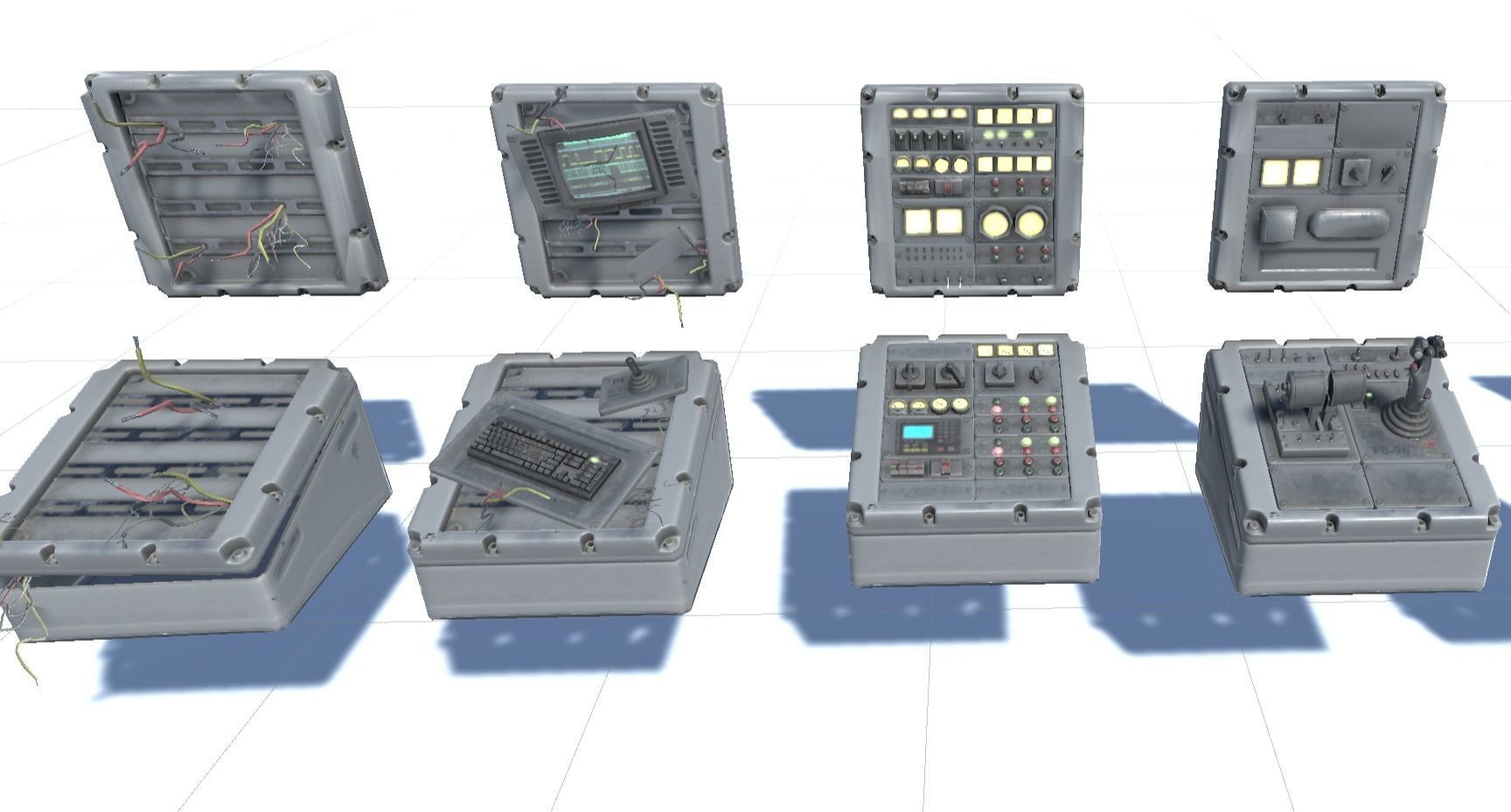 Switchboard pack pro Low-poly 3D model_3