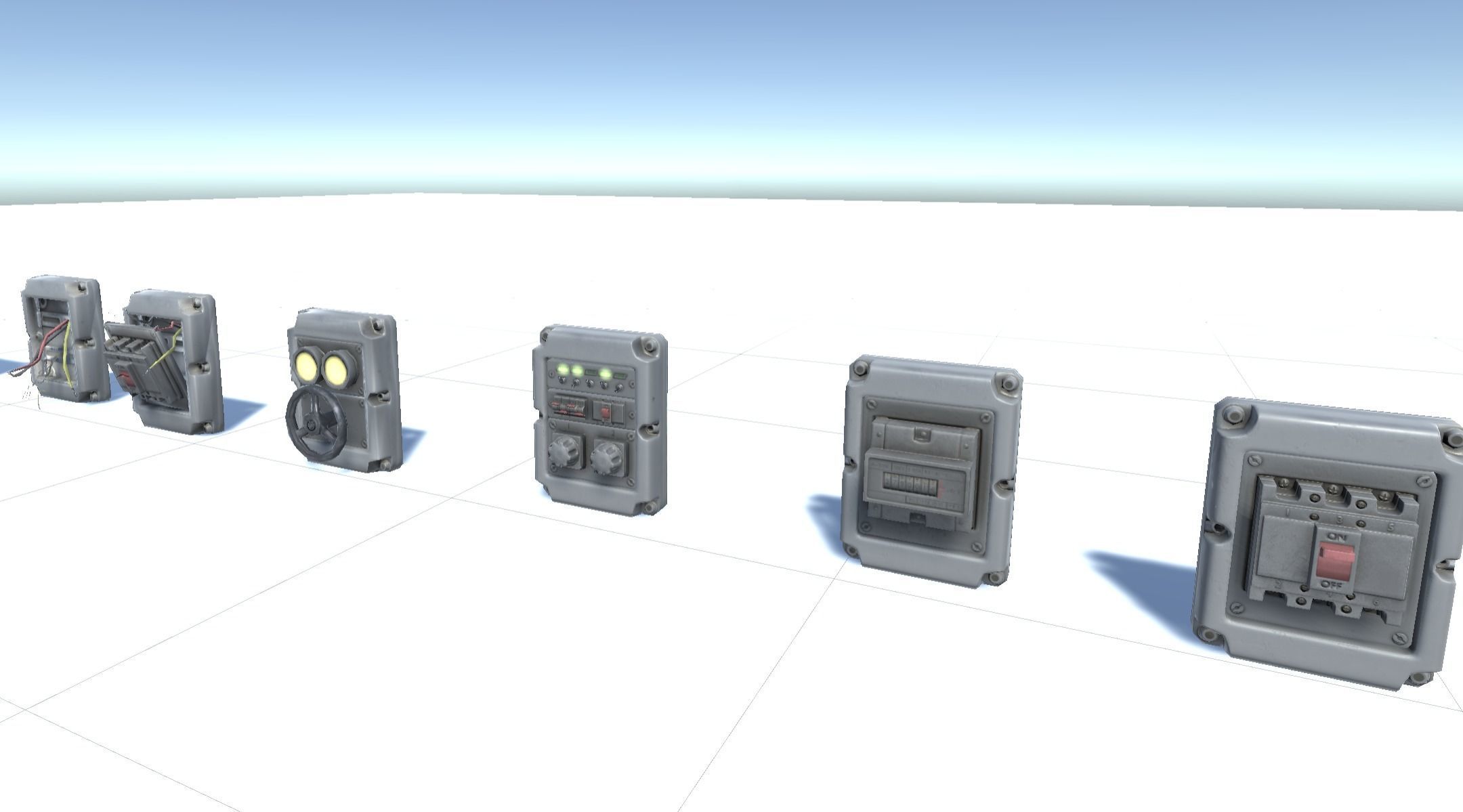 Switchboard pack pro Low-poly 3D model_10