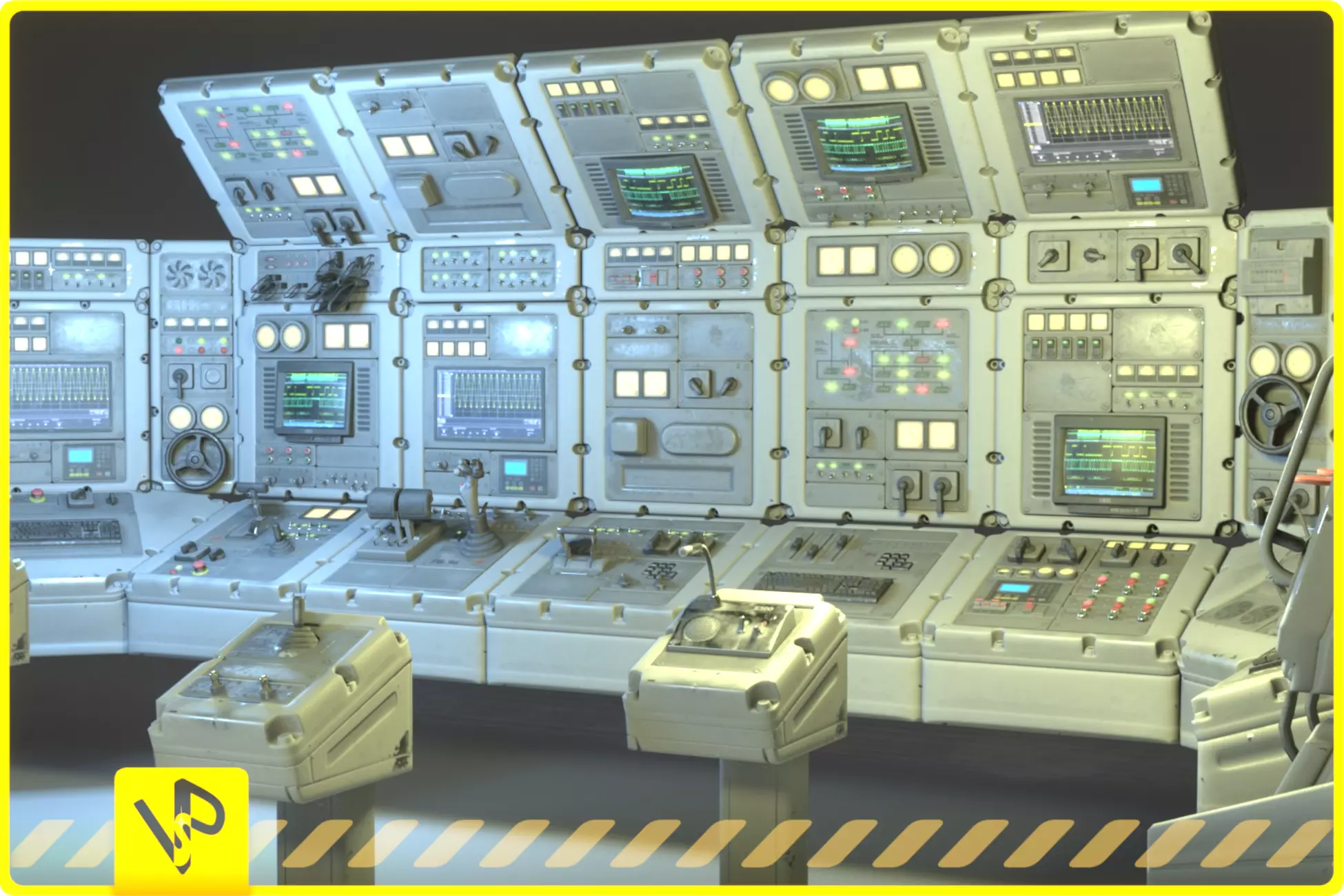 Switchboard pack pro Low-poly 3D model_0