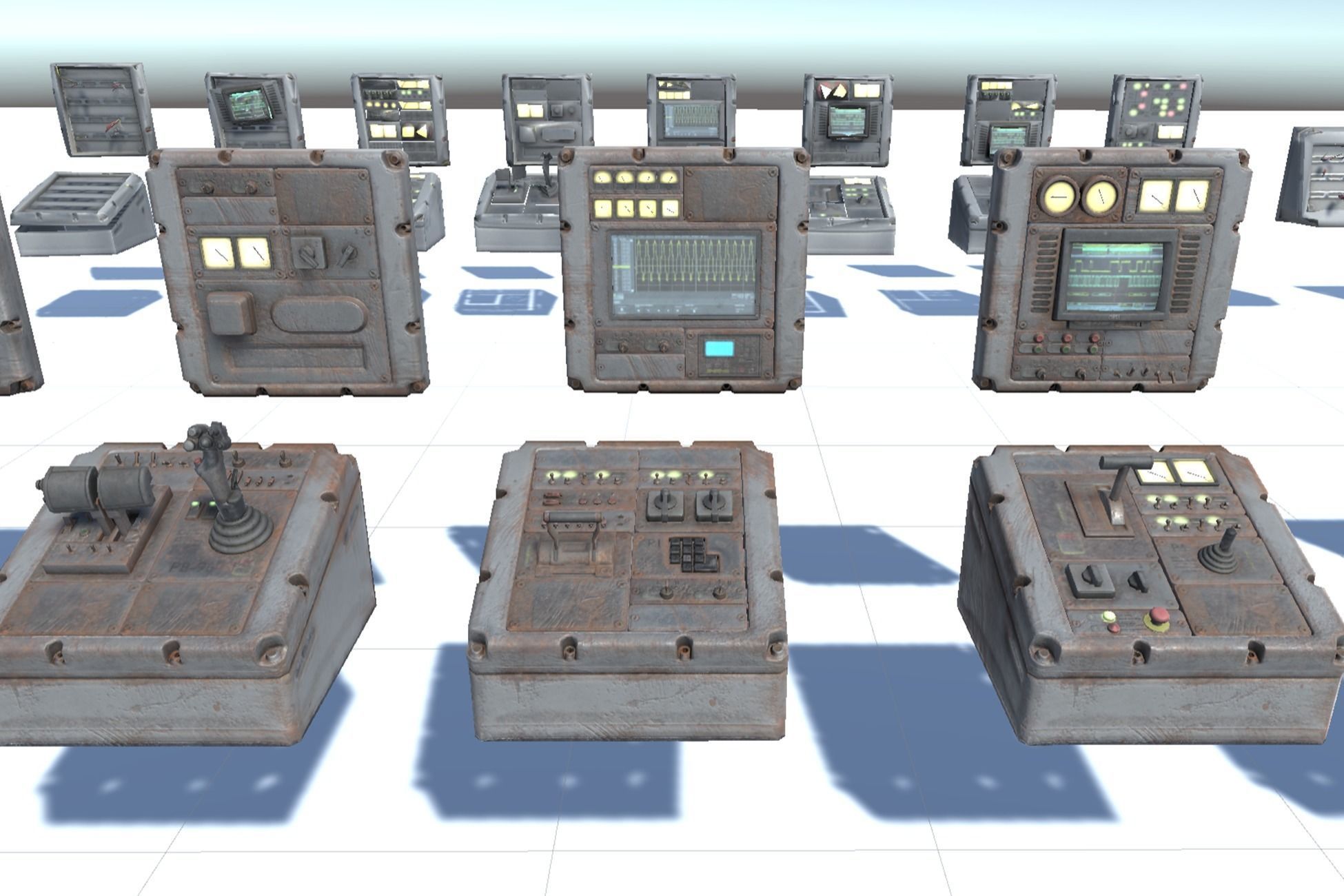 Switchboard pack pro Low-poly 3D model_2