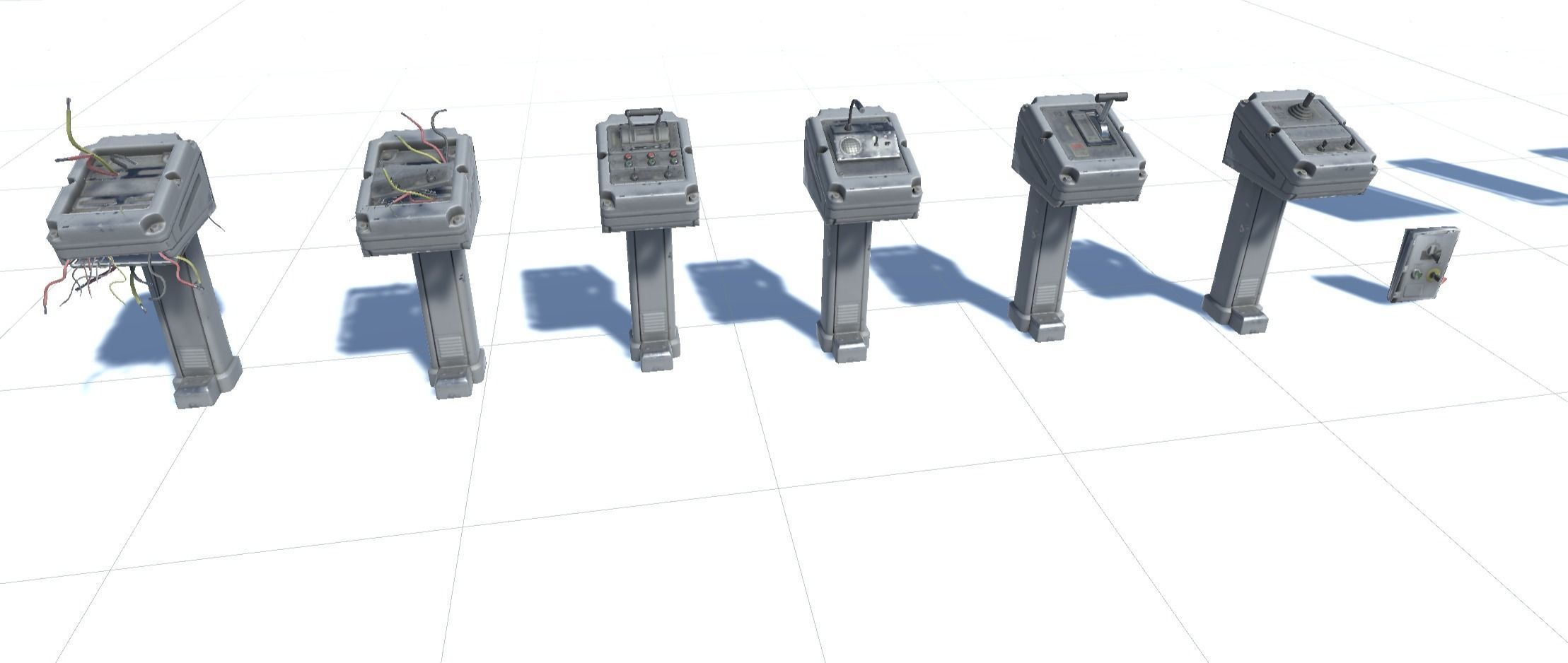 Switchboard pack pro Low-poly 3D model_6