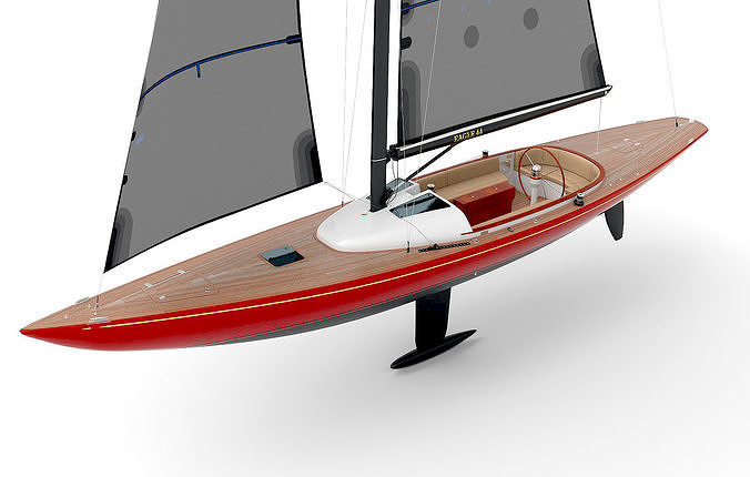 Leonardo yachts Eagle 44 RED 3D model