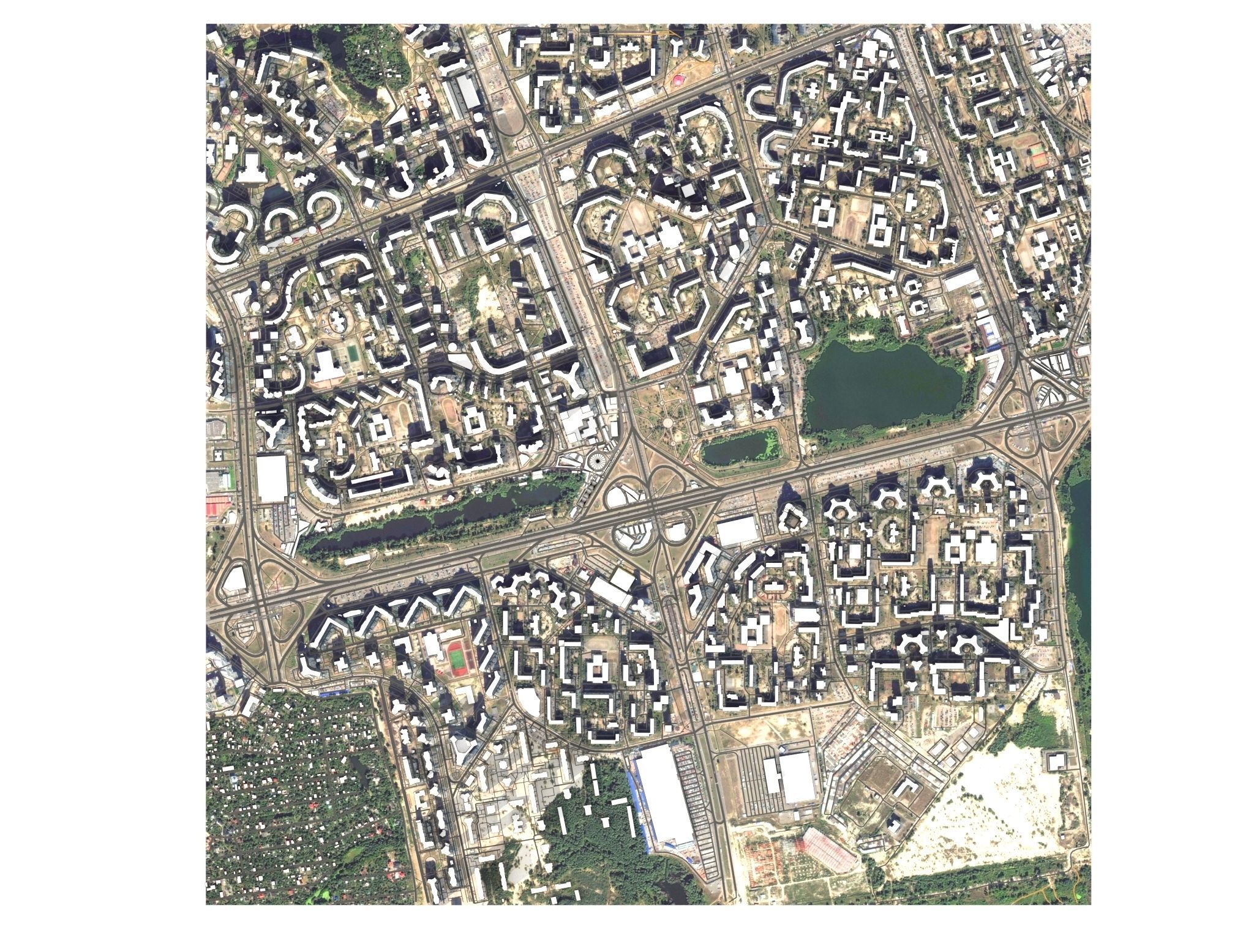 Cityscape Kyiv Ukraine Fragment of the city 3D model_5