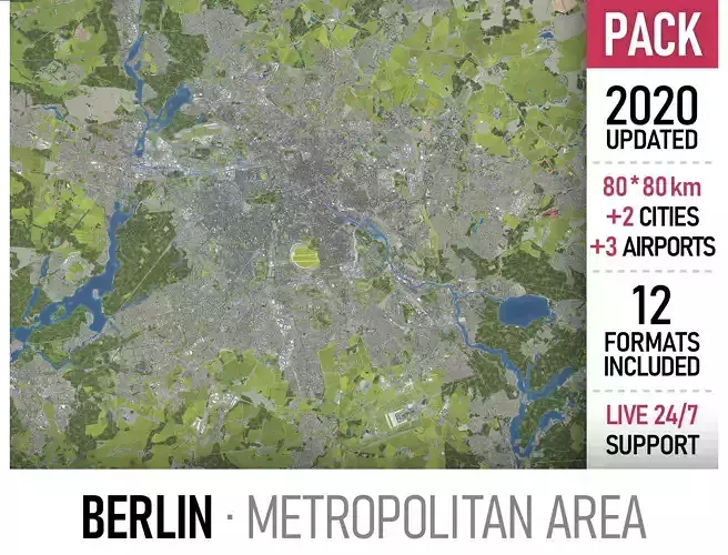 Berlin Metropolitan Area 3D Model Collection