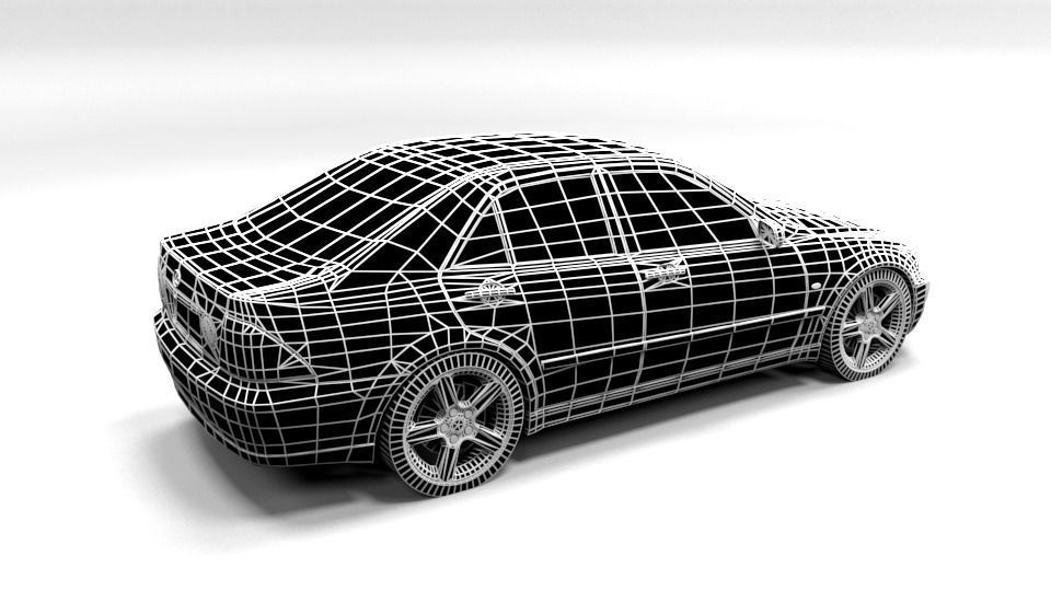 LEXUS IS 200 LOWPOLY Low-poly 3D model_7