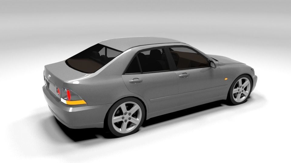 LEXUS IS 200 LOWPOLY Low-poly 3D model_6