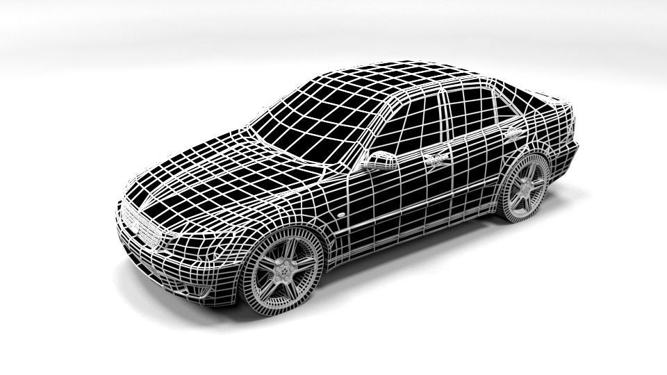 LEXUS IS 200 LOWPOLY Low-poly 3D model_5