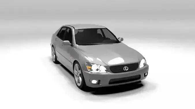 LEXUS IS 200 LOWPOLY Low-poly 3D model