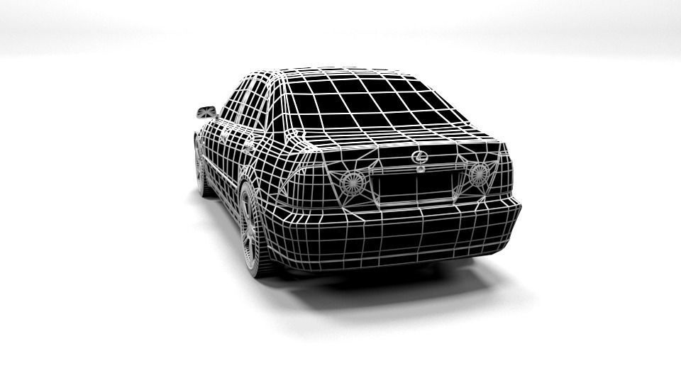 LEXUS IS 200 LOWPOLY Low-poly 3D model_3