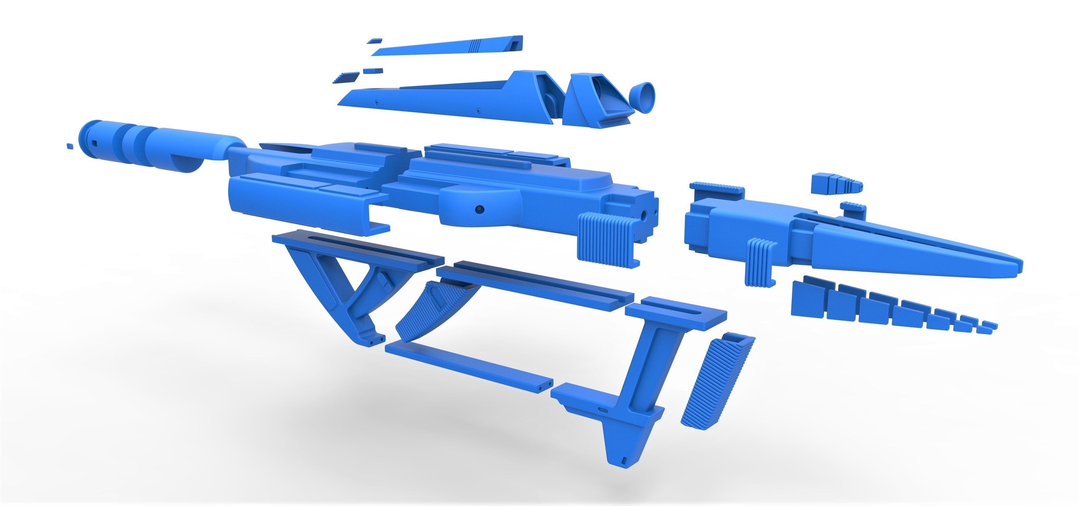 Compression Phaser Rifle from Star Trek Voyager 3D print model_31