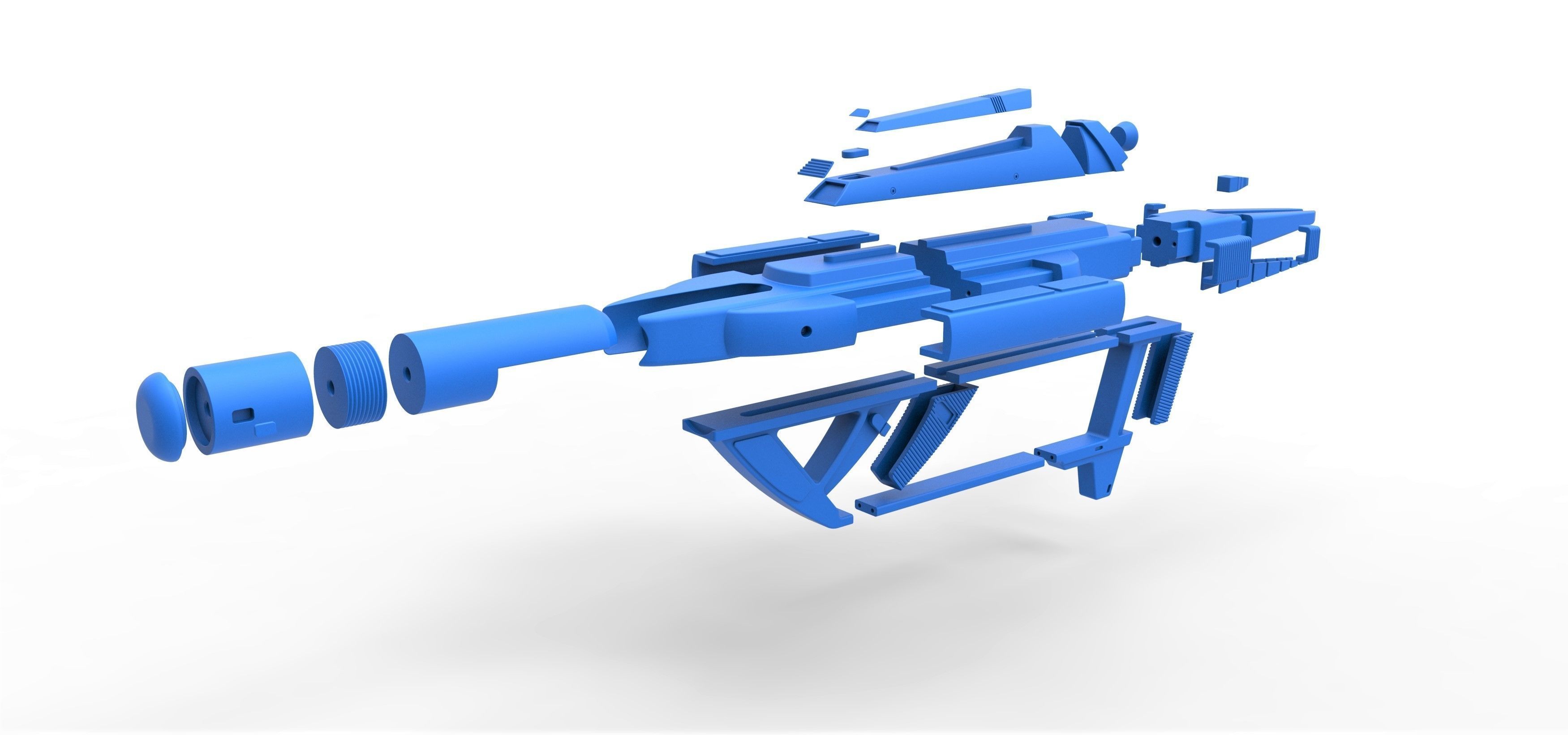 Compression Phaser Rifle from Star Trek Voyager 3D print model_30