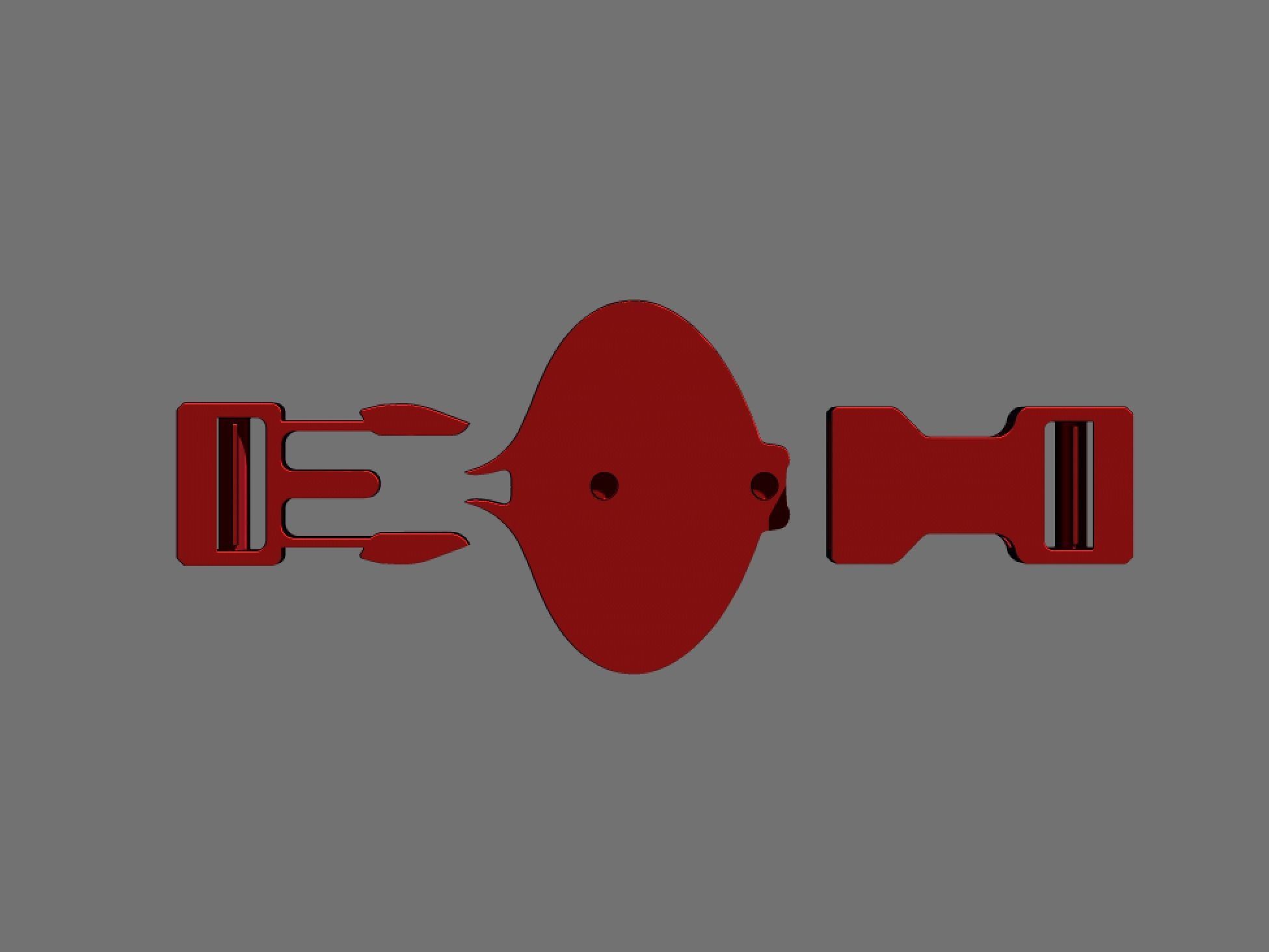 G I JOE Cobra Command Snap Buckle 3D print model_9