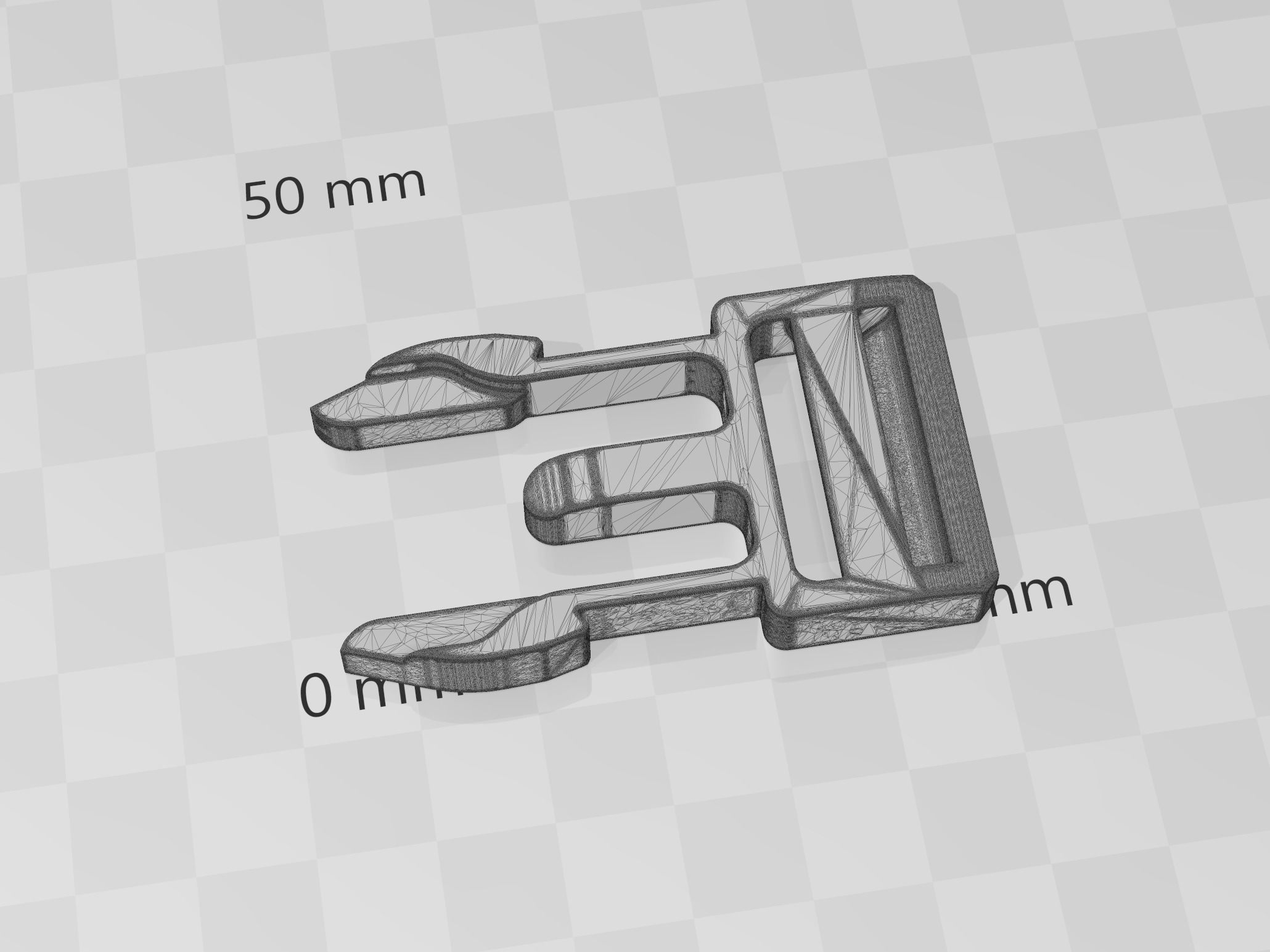 G I JOE Cobra Command Snap Buckle 3D print model_8