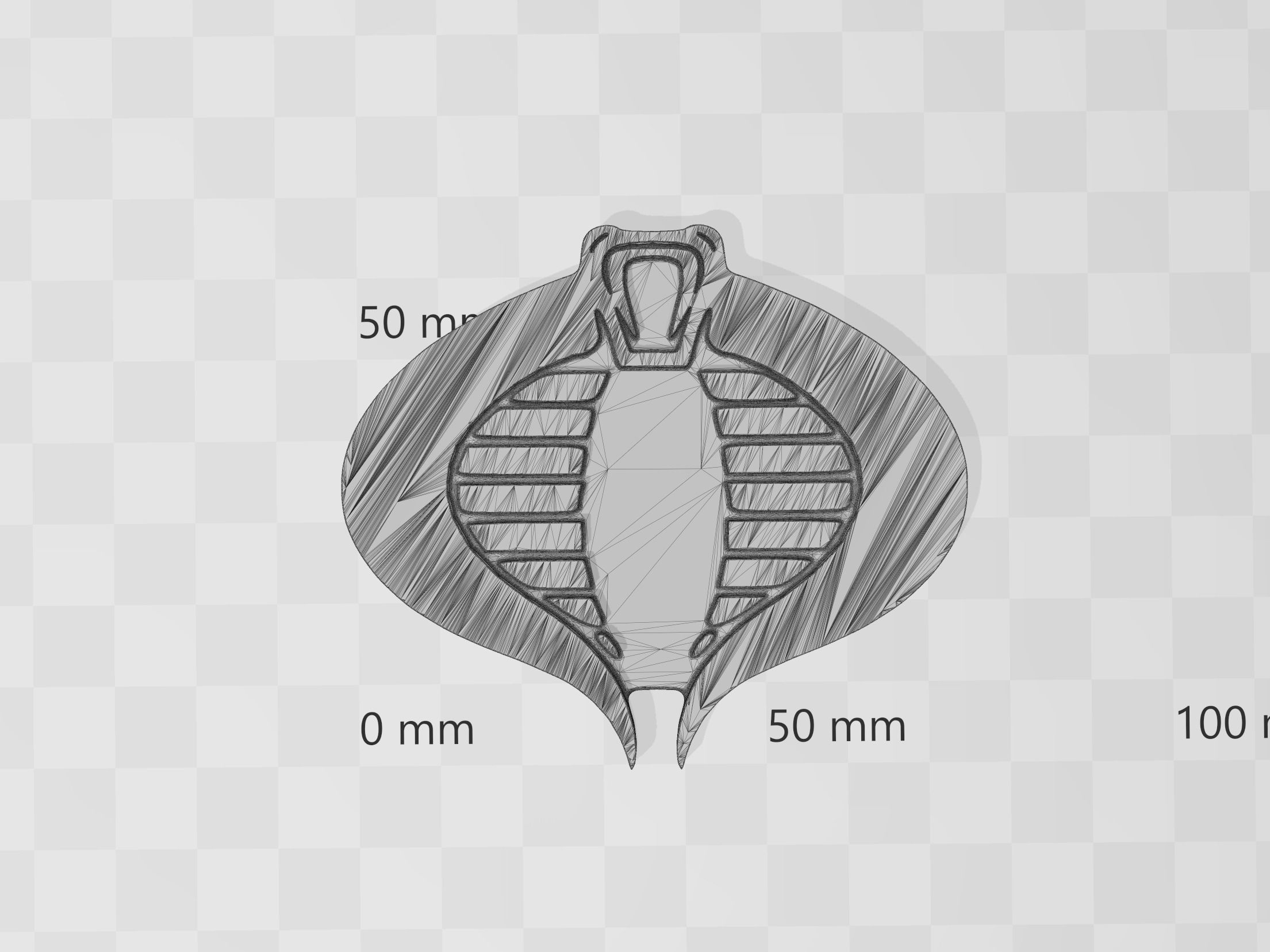 G I JOE Cobra Command Snap Buckle 3D print model_6