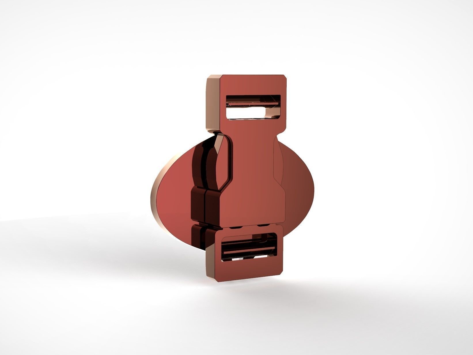 G I JOE Cobra Command Snap Buckle 3D print model_2