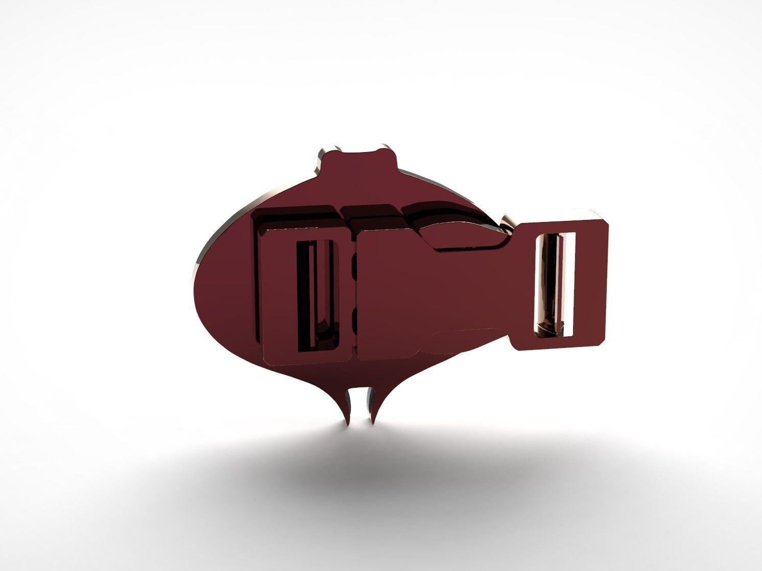 G I JOE Cobra Command Snap Buckle 3D print model_3