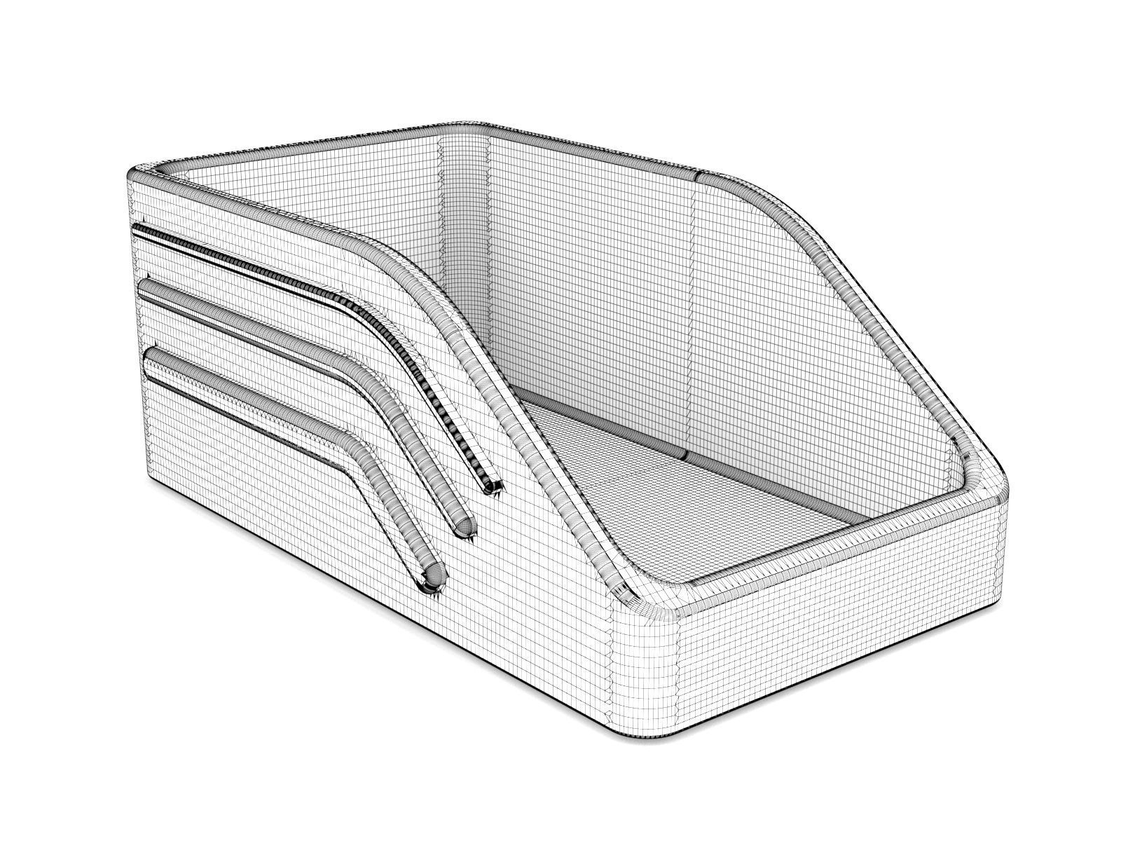 Plastic Storage Bin 04 3D model_1