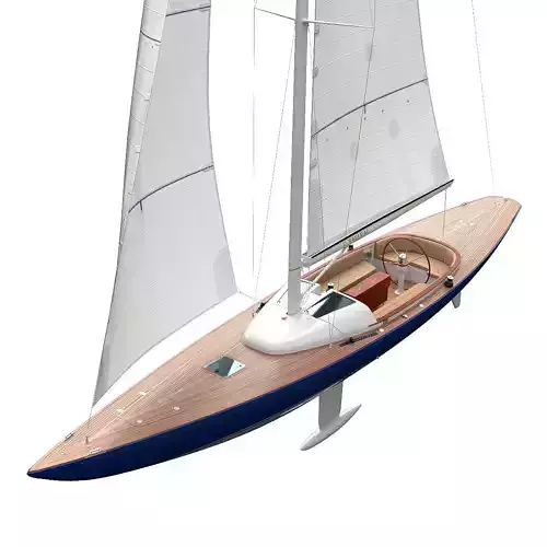 Leonardo yacht Eagle 44 BLUE 3D model